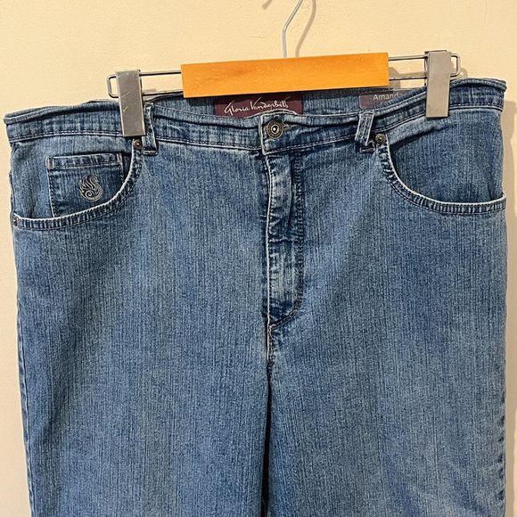 GLORIA VANDERBILT | Women's Amanda Jean Capri Blue Size 14 - Picture 3 of 6